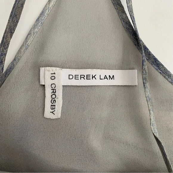Derek Lam 10 Crosby abstract silk racerback camisole Tank Blouse size 6 - Picture 6 of 12